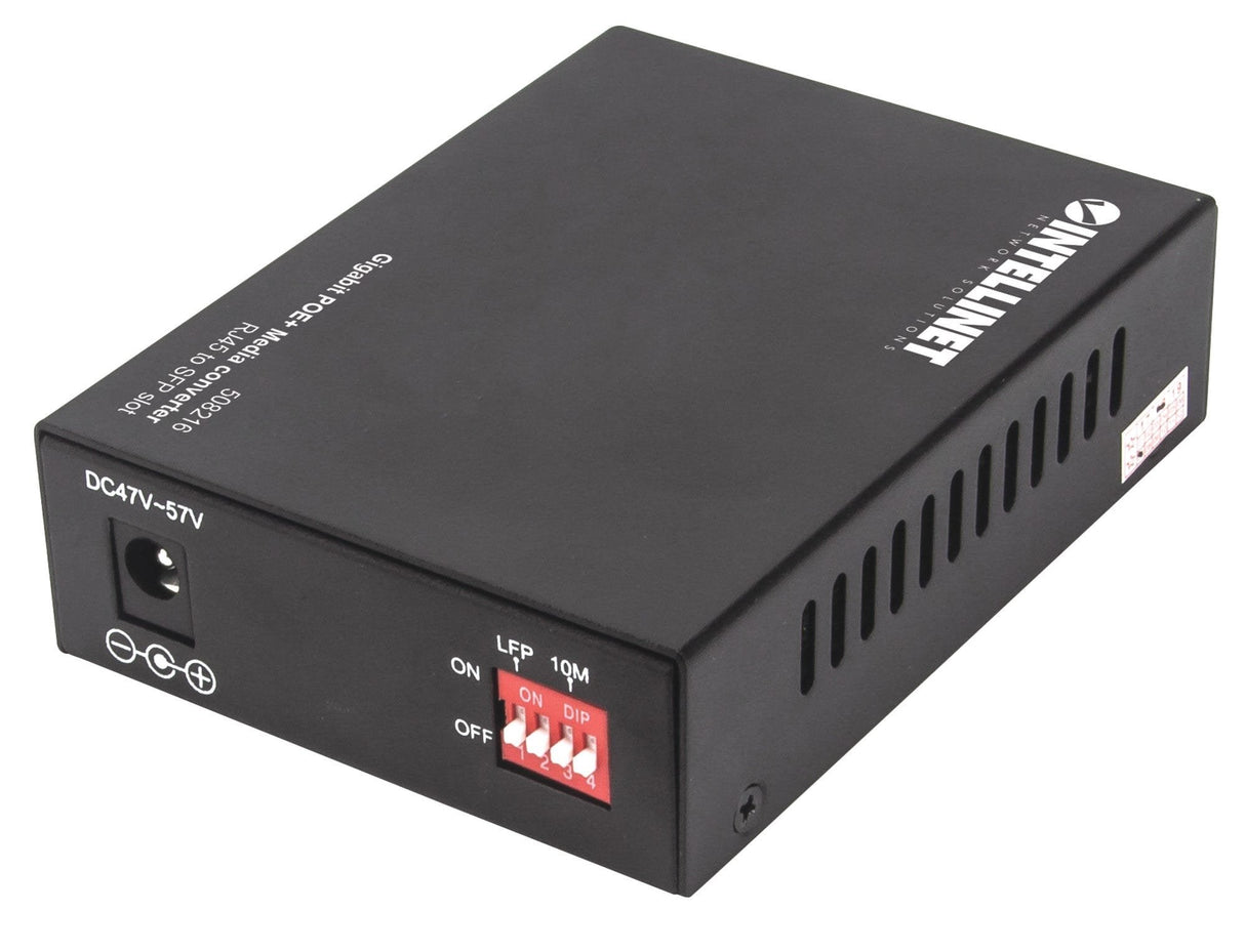 EAN 0766623508216 - Intellinet 508216 convertidor de medio 1000 Mbit/s Negro imagen 5