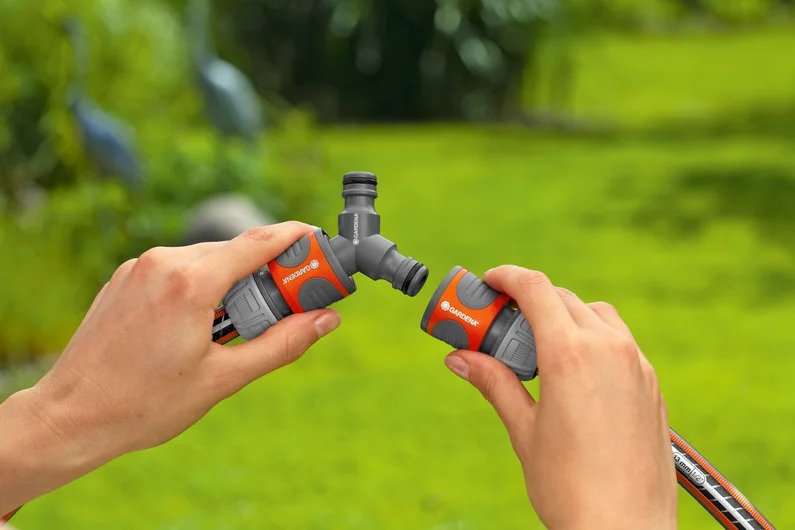 EAN 4078500010443 - Gardena 18287-20 accesorio para manguera Acoplamiento de manguera Gris, Naranja 1 pieza(s) imagen 2