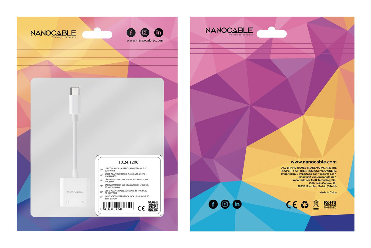 EAN 8433281016644 - Nanocable 10.24.1206 base para portátil y replicador de puertos Alámbrico USB 3.2 Gen 1 (3.1 Gen 1) Type- imagen 4