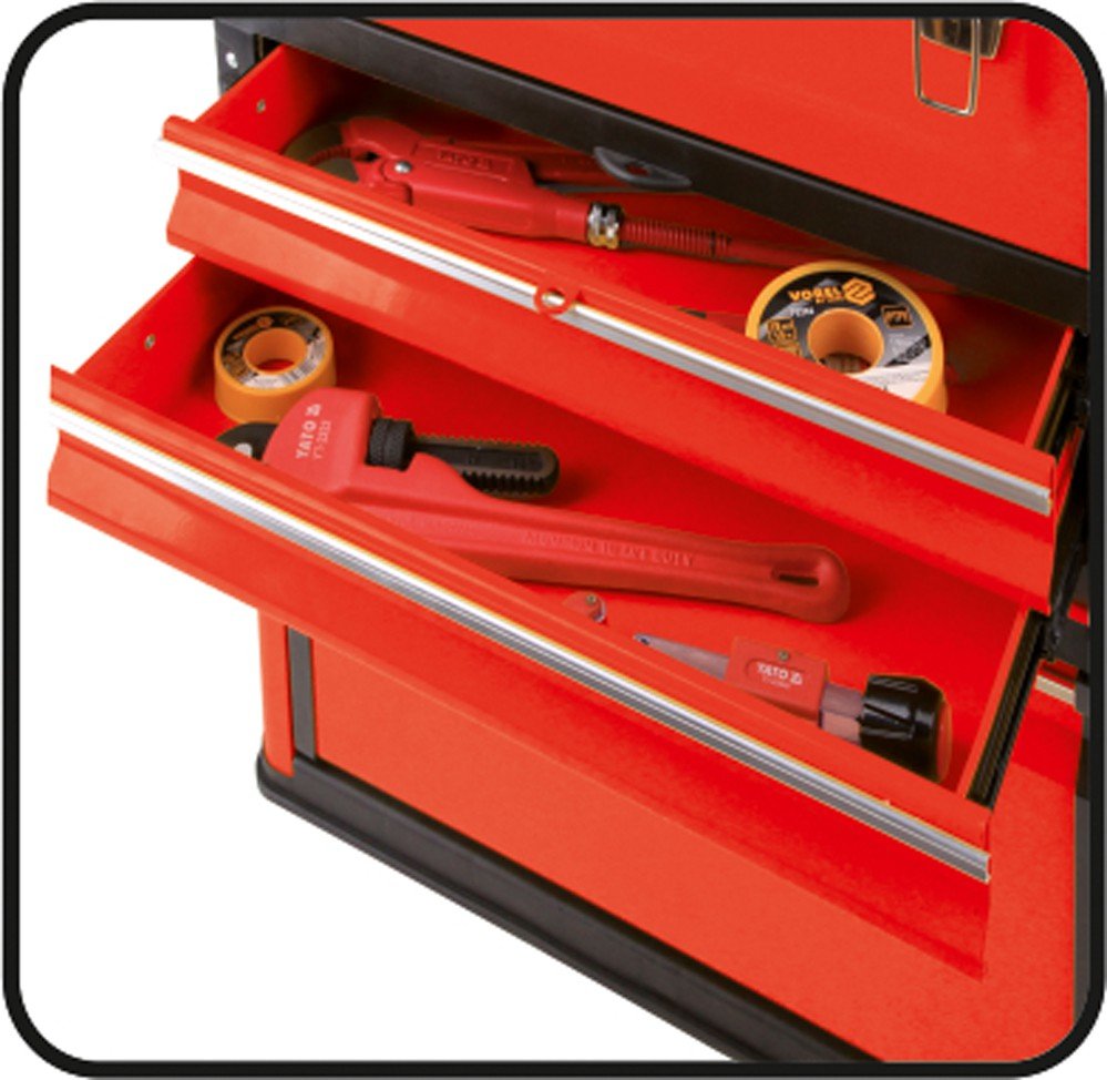 EAN 5906083091070 - Yato YT-09107 pieza pequeña y caja de herramientas Metal Negro, Rojo imagen 2