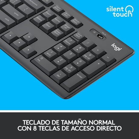 EAN 5099206092419 - Logitech 920-009798 teclado Ratón incluido Oficina USB QWERTY Español Grafito imagen 8