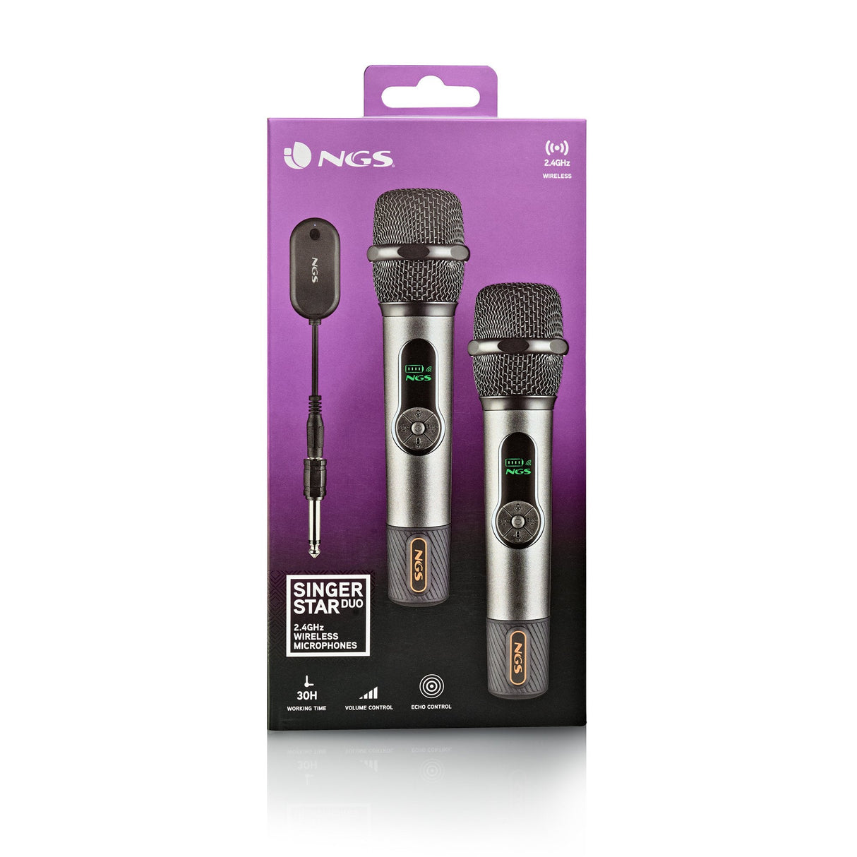 Pack De 2 Micrófonos Inalámbricos Ngs Singer Star Duo