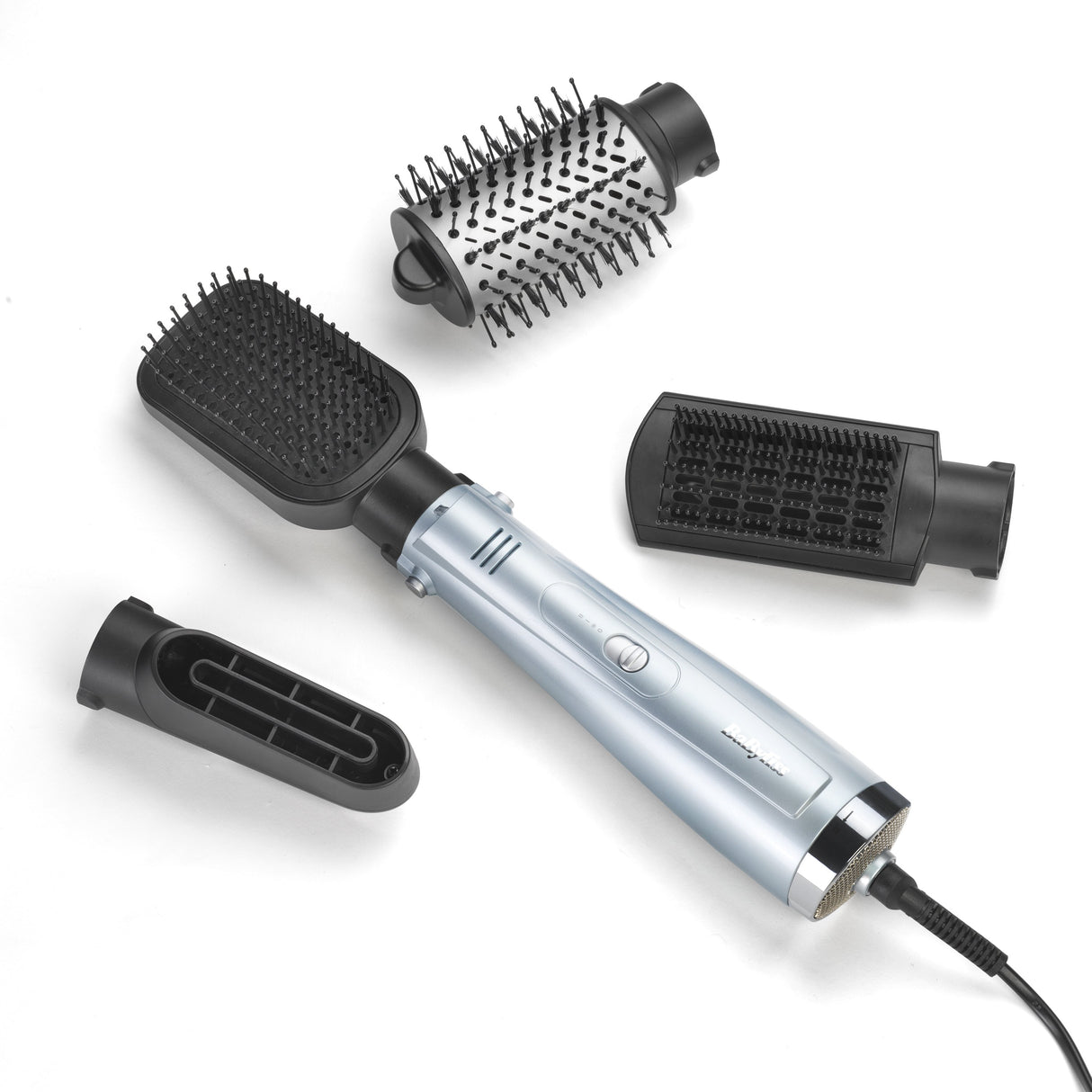 EAN 3030050179880 - BaByliss Hydro-Fusion Hydro Fusion Smooth & Shape Cepillo de aire caliente Caliente Gris, Plata 1000 W 2, imagen 7