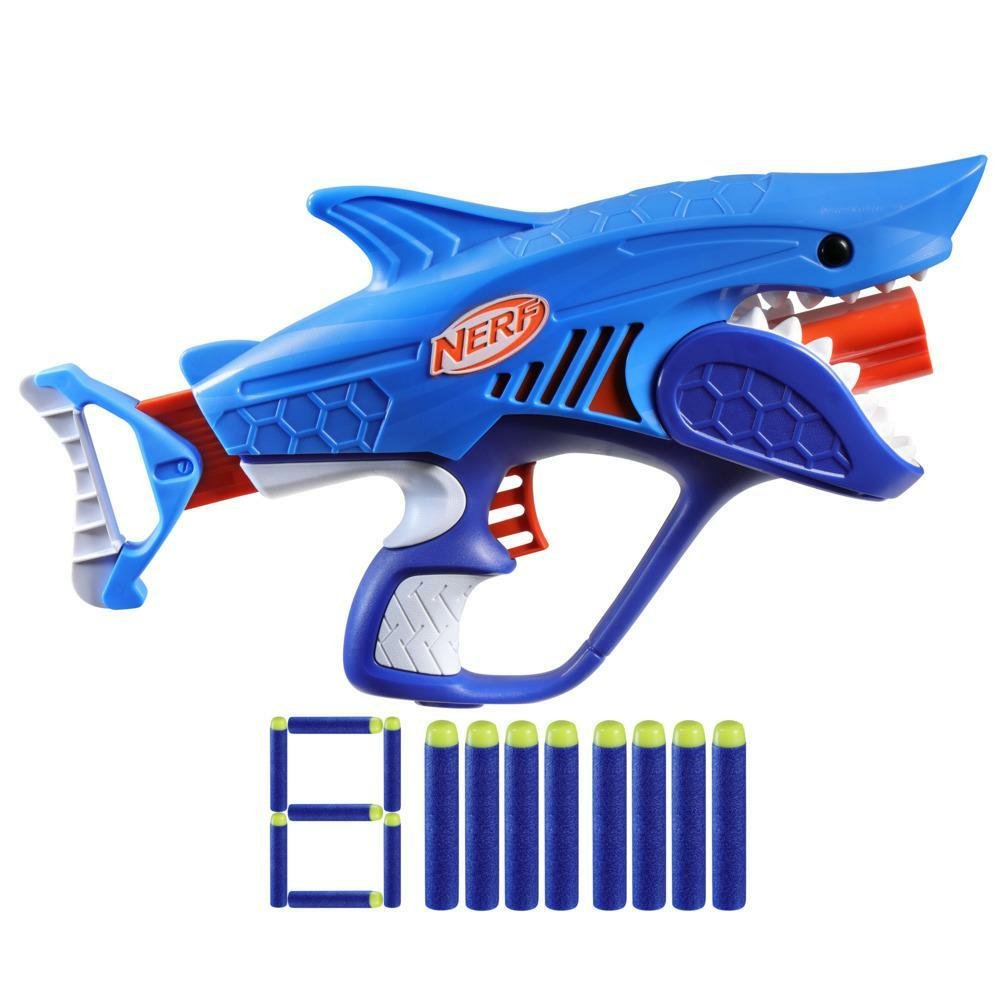Hasbro Nerf Jr Wild Sharkfire, Pistola Nerf F8645eu4