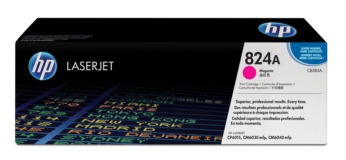 EAN 0882780459144 - HP 824A Magenta Original LaserJet Toner Cartridge cartucho de tóner 1 pieza(s) imagen 1