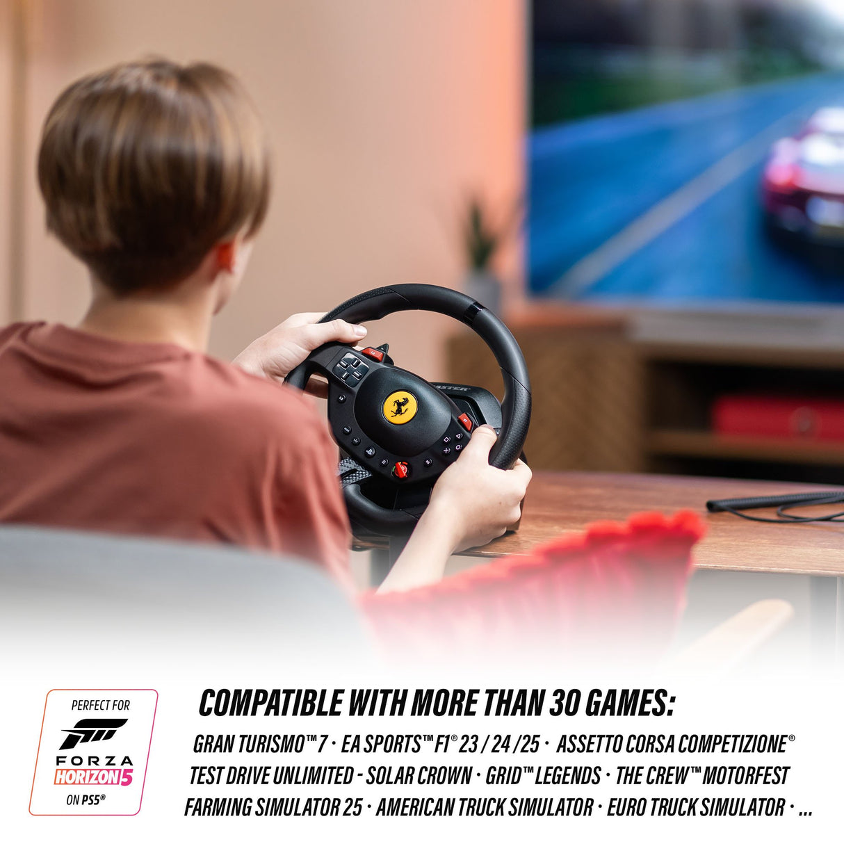 EAN 3362934112677 - Thrustmaster T98-P Ferrari 296 GTB Negro USB Volante + Pedales Analógico/Digital PC, PlayStation 4, PlayS imagen 14