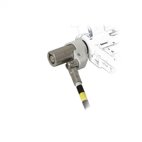 Mobilis 001264 Cable Antirrobo Plata, Blanco 2 M