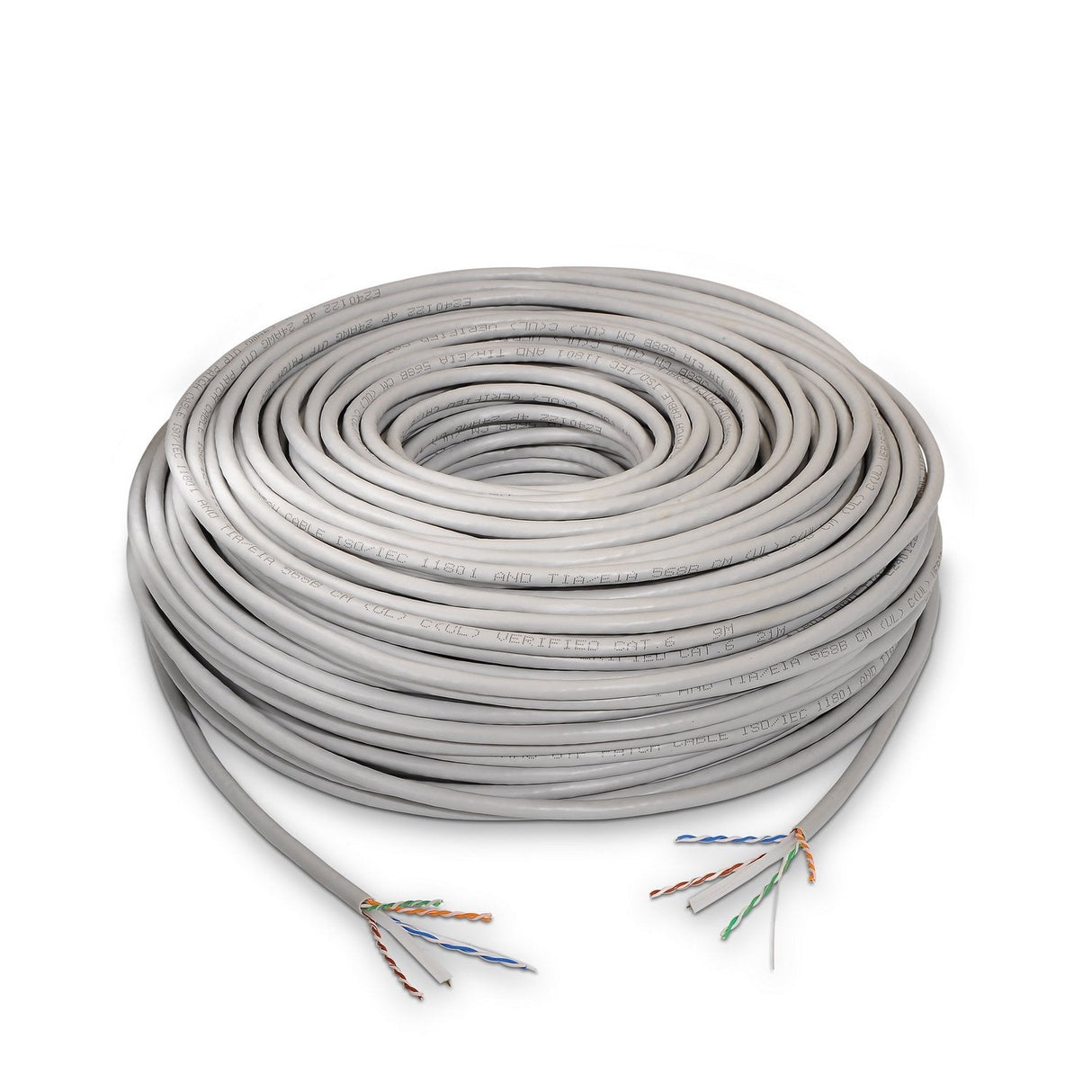 Aisens Bobina Cable Rj45 Cat.6 Utp Rigido Awg24 - 100m 100% Cobre - Gris