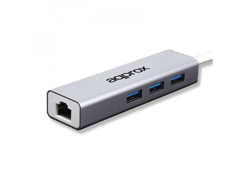 Approx Adaptador Usb 3.0 Gigabit + Hub Appc07ghub