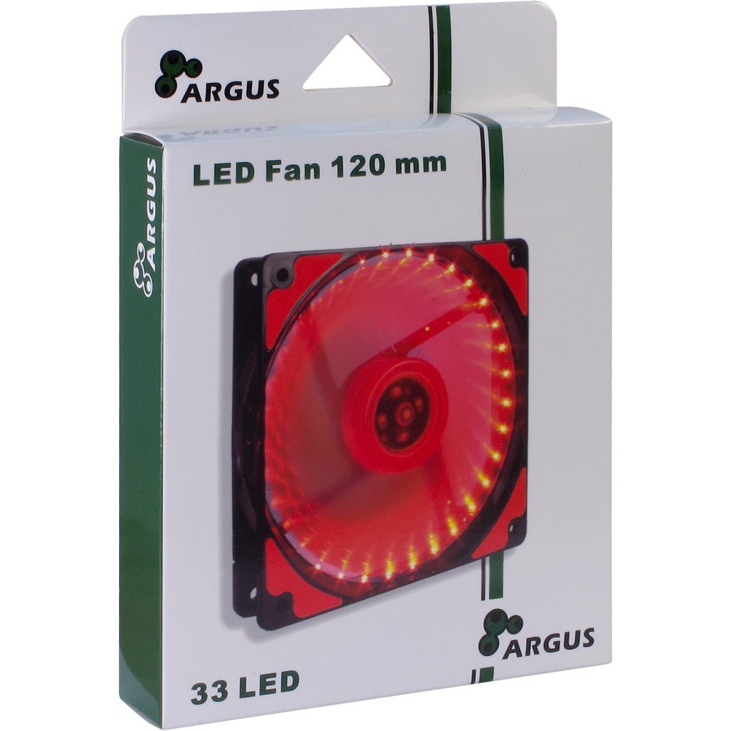 EAN 4260455642057 - Inter-Tech L-12025 Carcasa del ordenador Ventilador 12 cm Negro, Rojo imagen 4