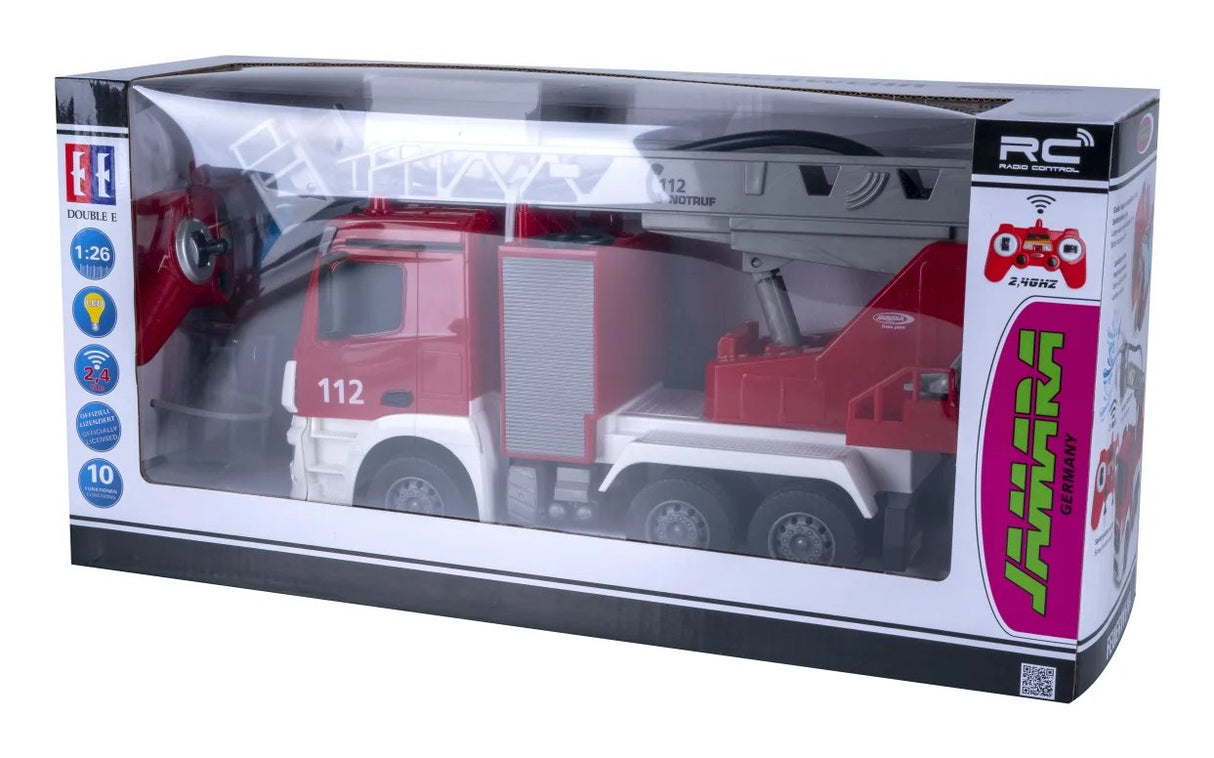 EAN 4042774474539 - Jamara Mercedes-Benz Antos modelo controlado por radio Camión de bomberos Motor eléctrico 1:26 imagen 3