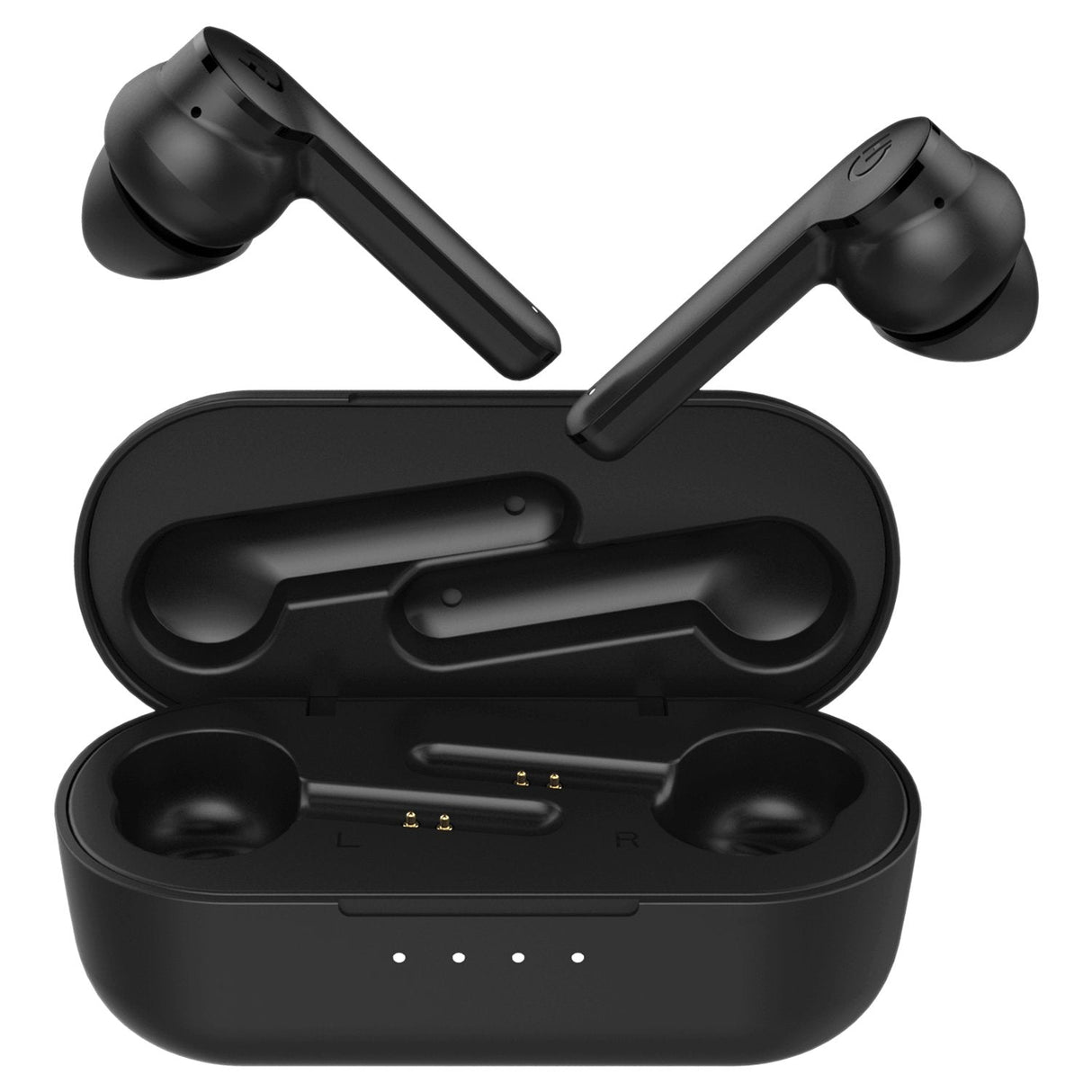Auriculares Bluetooth Hiditec Vesta Con Estuche De Carga Autonomía 8h Negros
