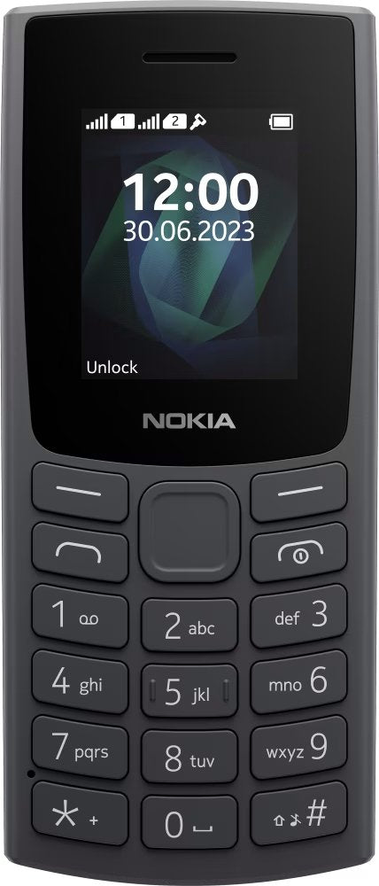 Nokia 105 4g (2023) (Charcoal) Ds 1.8" Tft Lcd 120x160 48mb 128mb Ram Gsm Lte