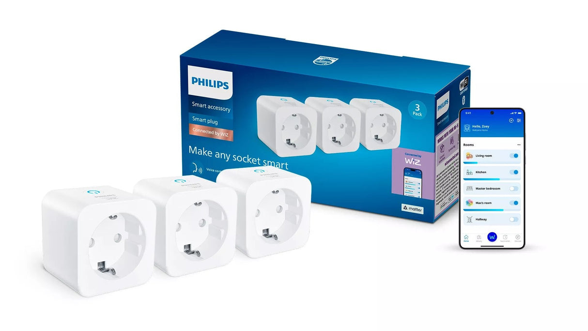 Philips Pack 3 Enchufe Inteligente Matte