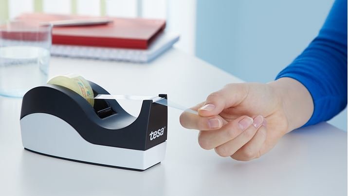 Tesa Easy Cut, Dispensador De Mesa Orca Incl. Tesafilm Transparente 10m : 19mm