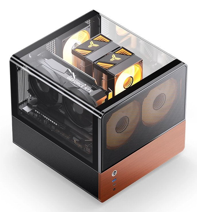 Jonsbo V12 Pc Carcasa, Mini-Tower, Micro-Atx - Negro