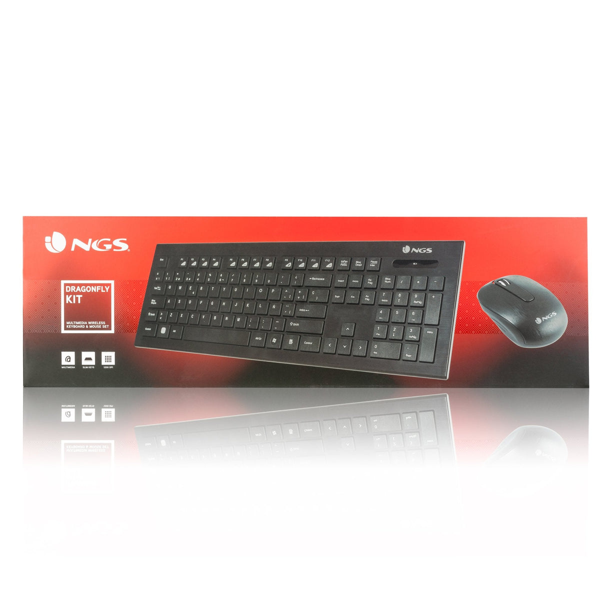Teclado Y Ratón Inalámbricos Ngs Dragonfly Kit