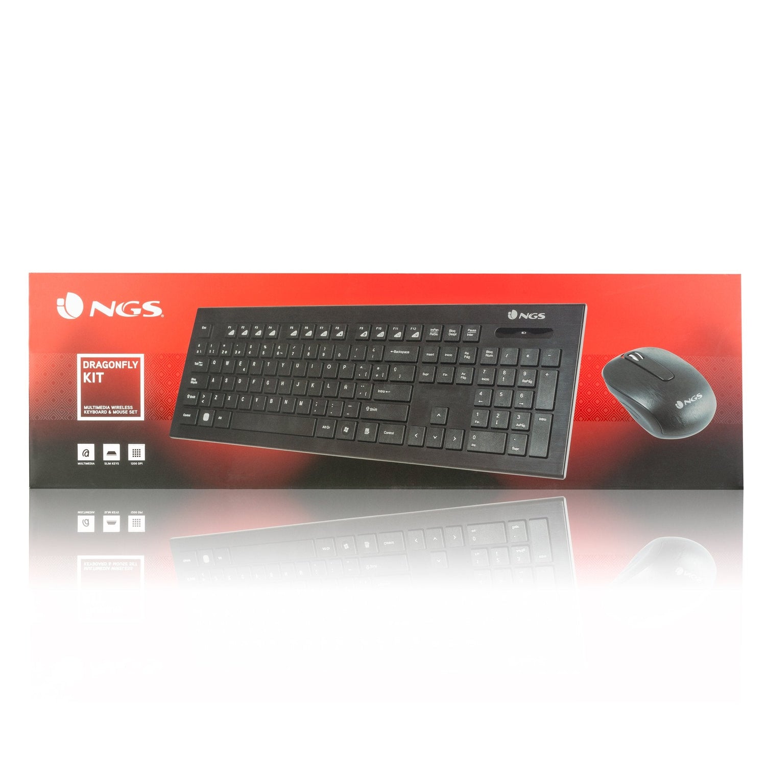 Teclado Y Ratón Inalámbricos Ngs Dragonfly Kit