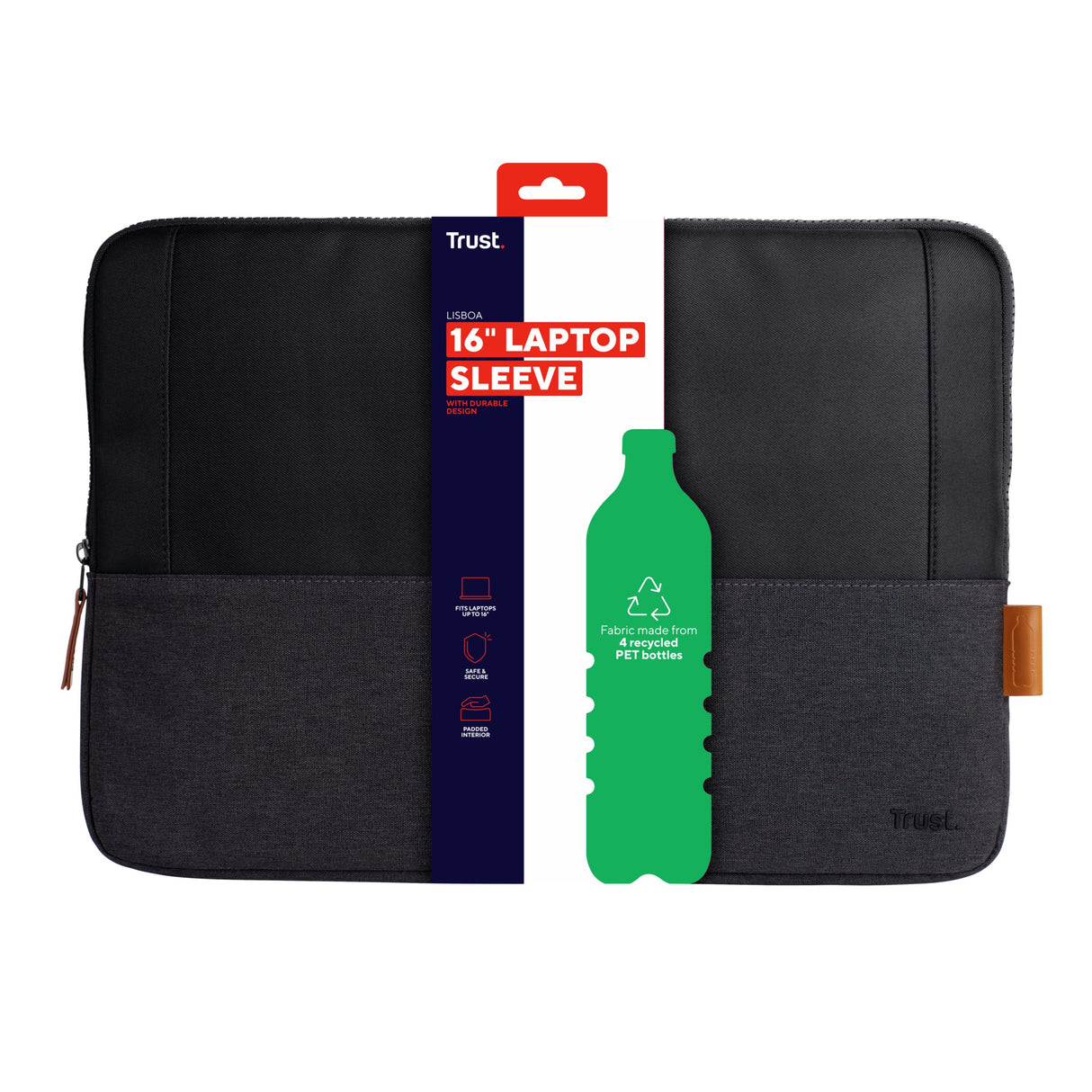 EAN 8713439252484 - Trust Lisboa 40,6 cm (16") Funda Negro imagen 4