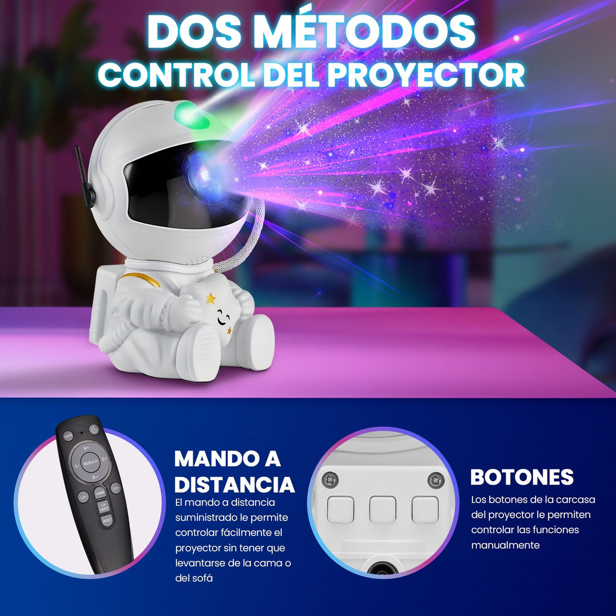 Extralink Home Mini Astronauta Projektor Gwiazd 03