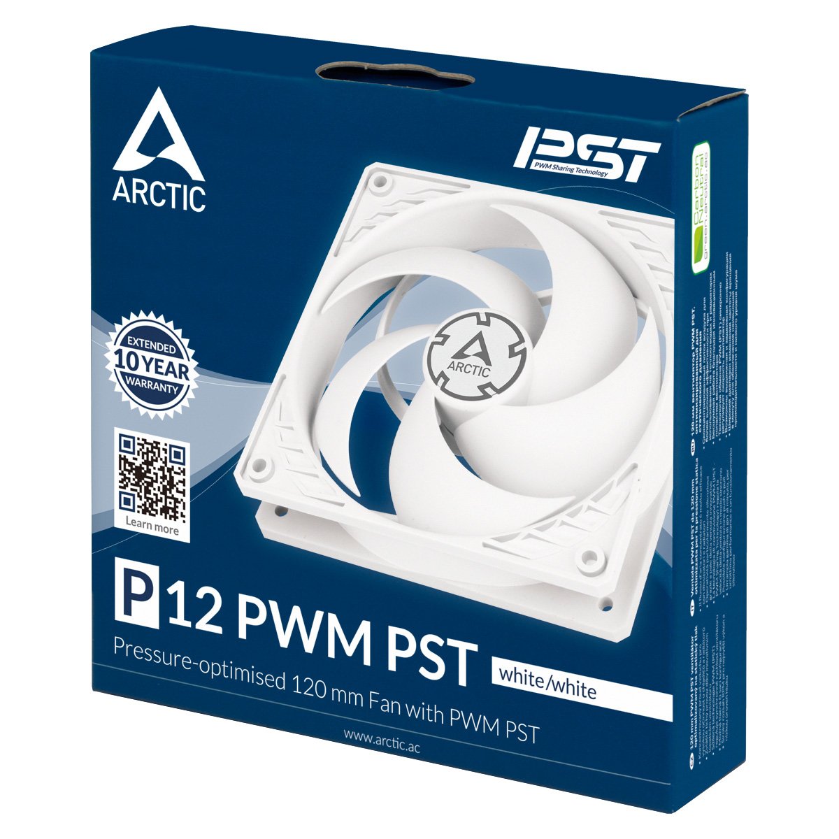EAN 4895213702263 - ARCTIC P12 PWM PST Carcasa del ordenador Ventilador 12 cm Blanco imagen 5