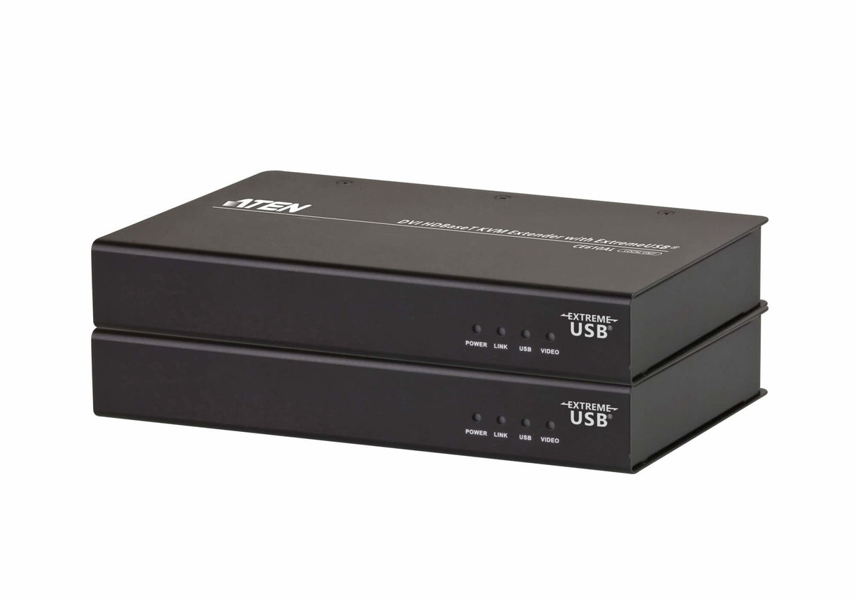 Extensor De Consola Aten Ce610a, Dvi, Hdbaset Kvm Extender Con Extremeusb®, 1920x1200 Máx. 100m