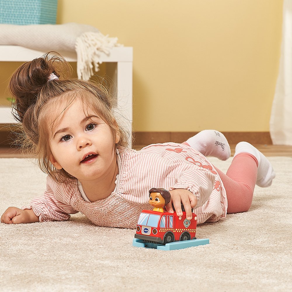 Vtech Hace Velocistas Para Bebés: Camión De Bomberos De Cocomelon Nina, Vehículo De Juego 80-561304