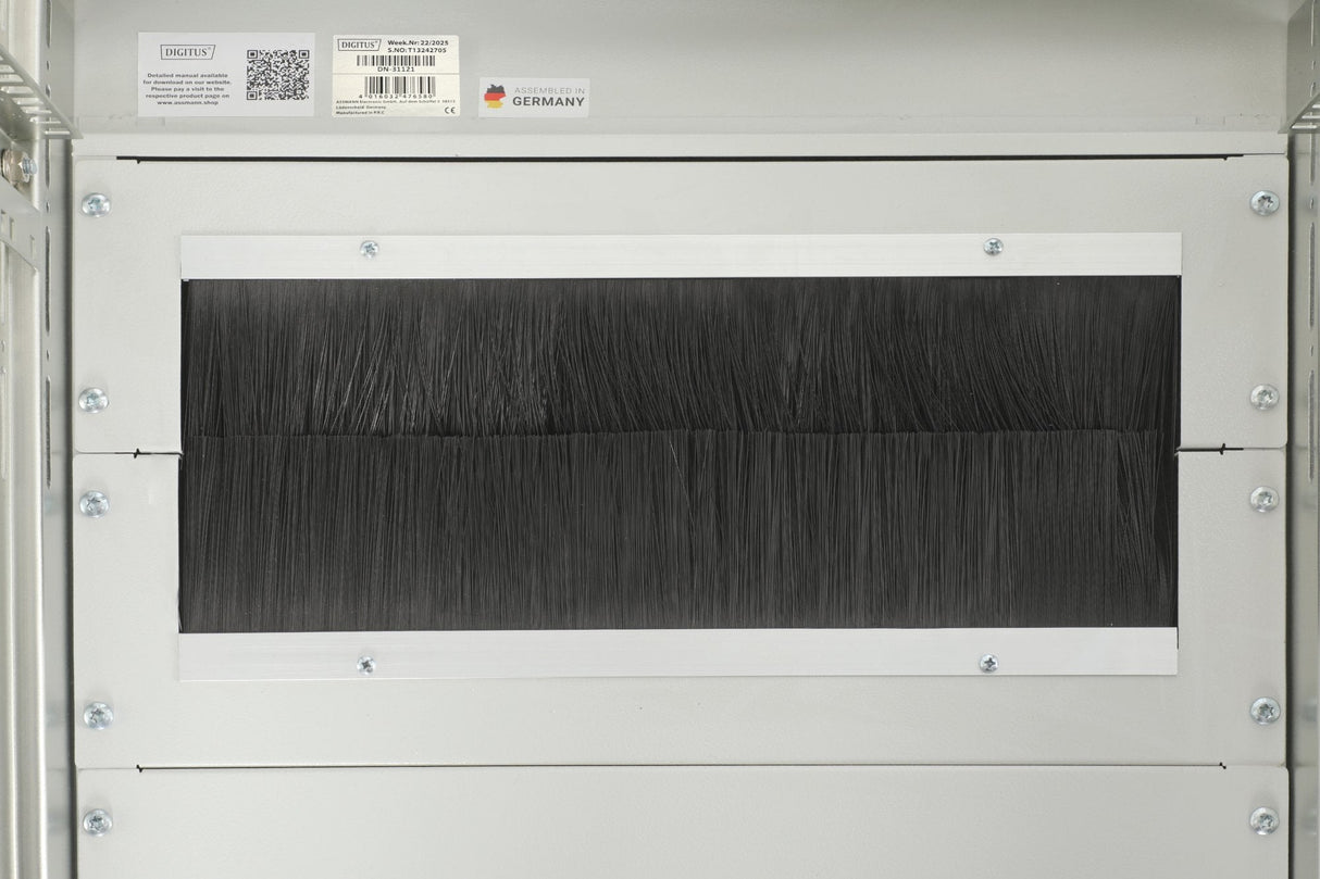 Armario De Red De 42ua Unique, 2053x800x800 Mm Puerta Frontal De Acero De Dos Hojas, Gris