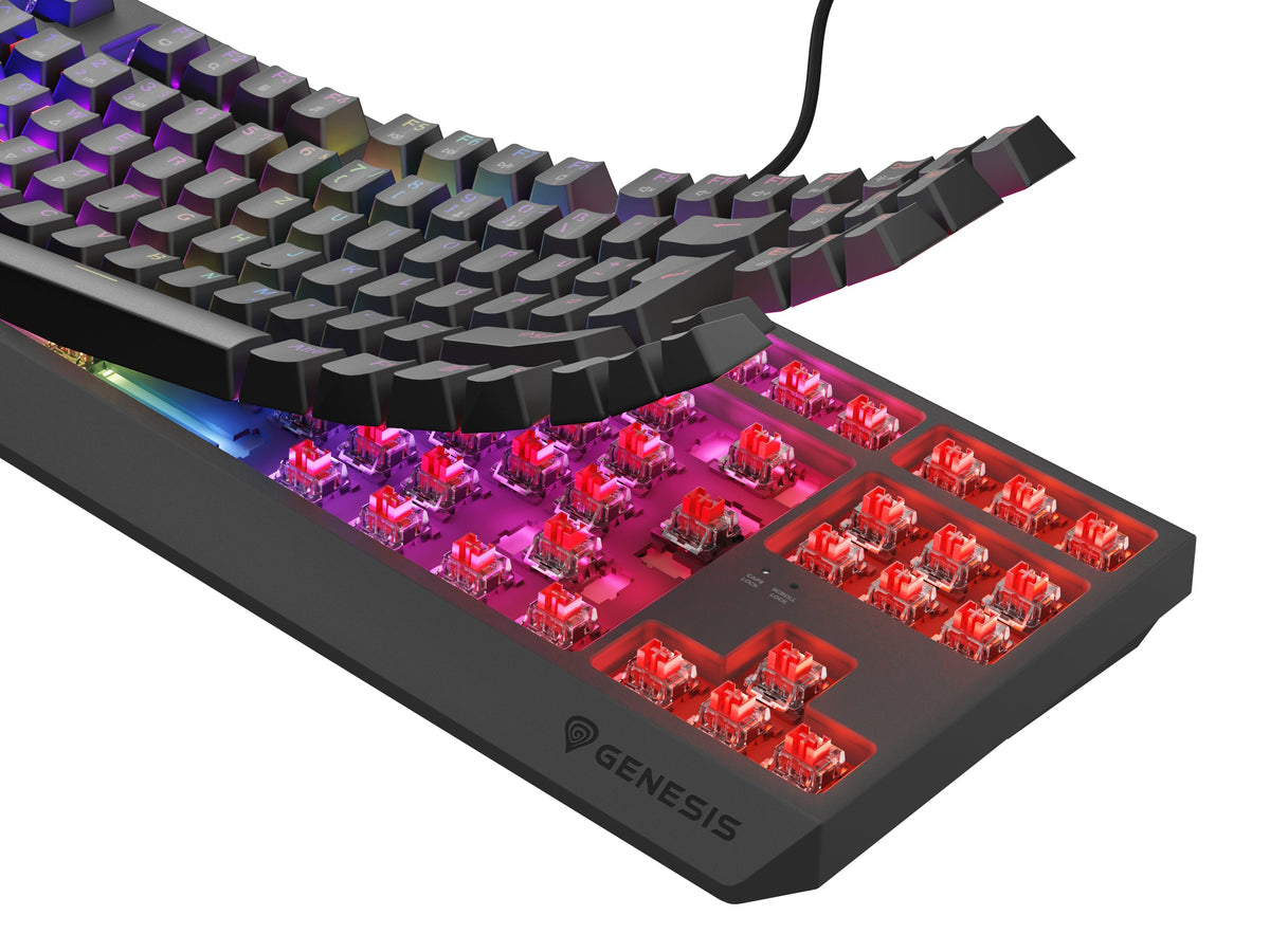 Genesis Gaming Tastatur Thor 230 Tkl Rojo Cablegeb. (De)