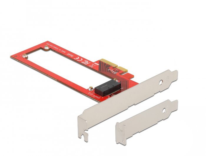 Pci Express X4 Karte Zu 1 X Edsff E1.S Slot - Low Profile Formfaktor