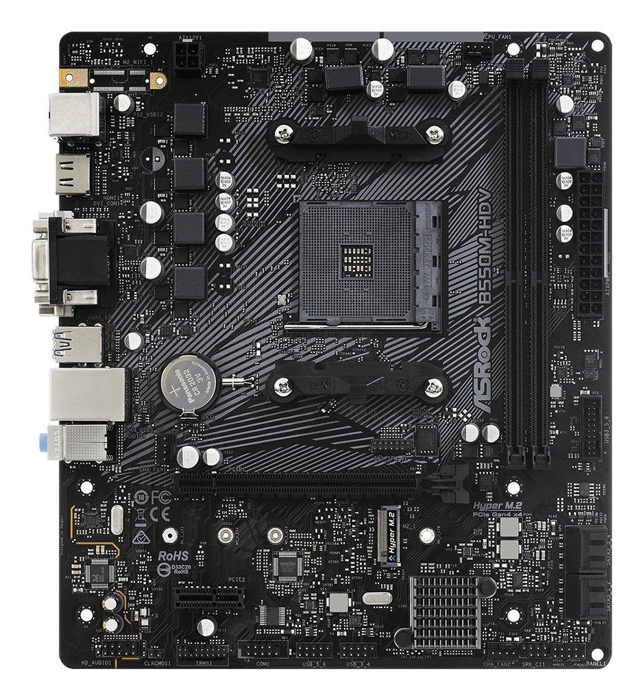 EAN 4710483931635 - Asrock B550M-HDV AMD B550 Zócalo AM4 micro ATX imagen 2