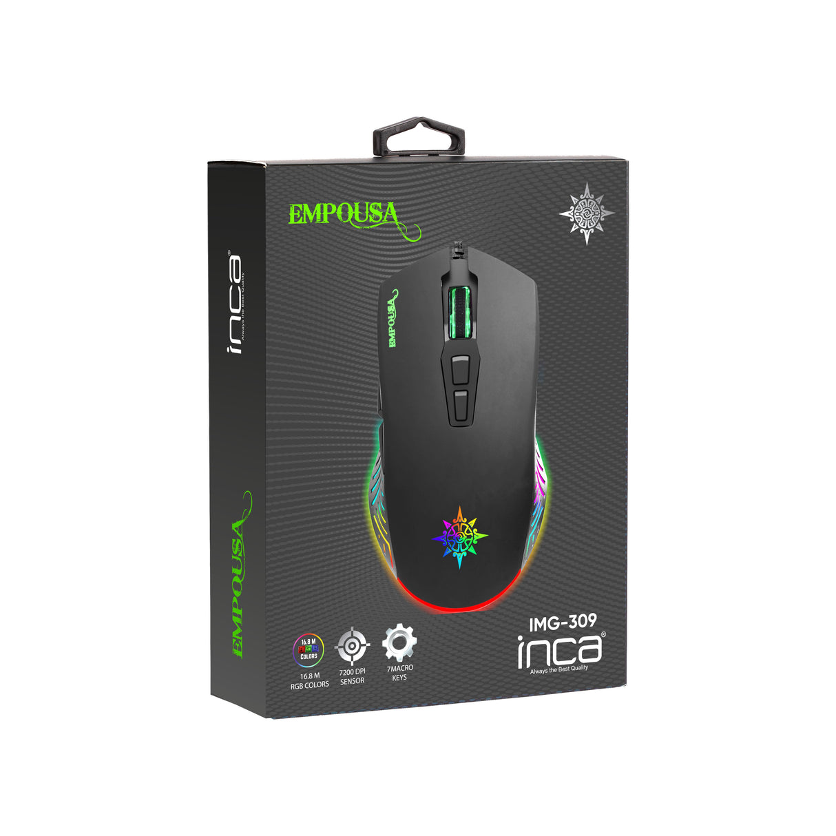 EAN 8681949011047 - Inca IMG-309 ratón Juego Ambidextro USB tipo A 7200 DPI imagen 4