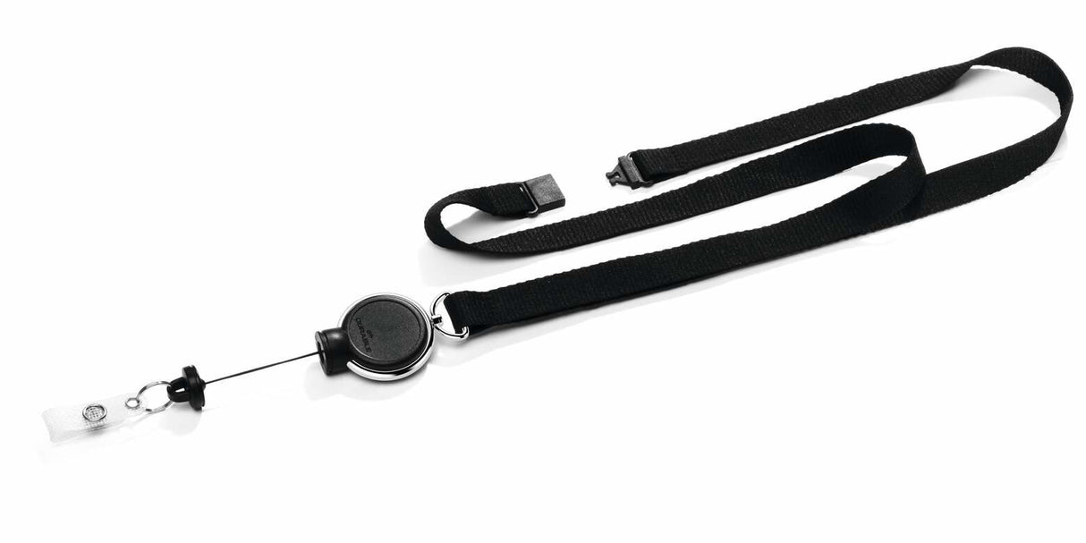 Textile Lanyard 15 With Badge Reel Extra Strong