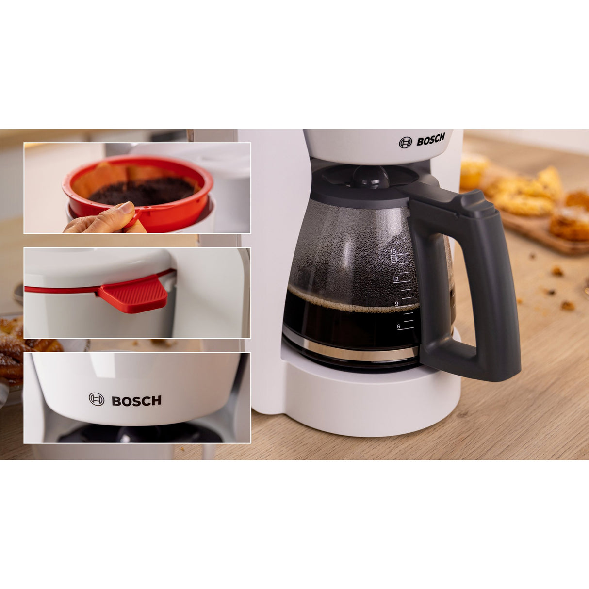 EAN 4242005396955 - Bosch TKA2M111 cafetera eléctrica Manual Cafetera de filtro 1,25 L imagen 6