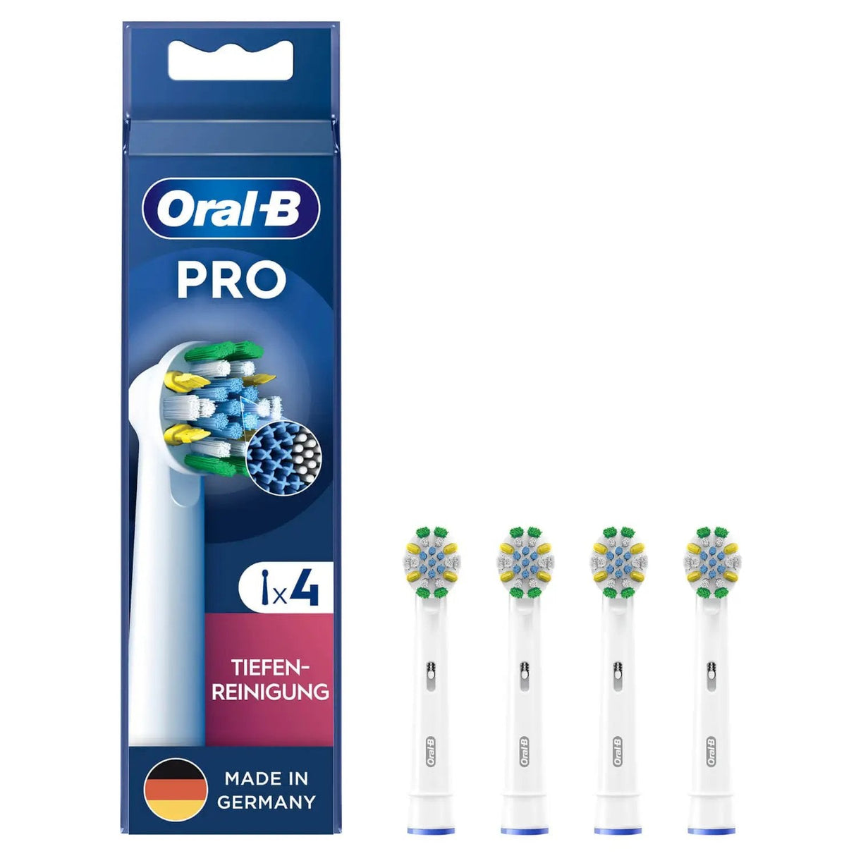 Oral-B Pro Tiefenreinigung, Cabezal De Cepillo Blanco