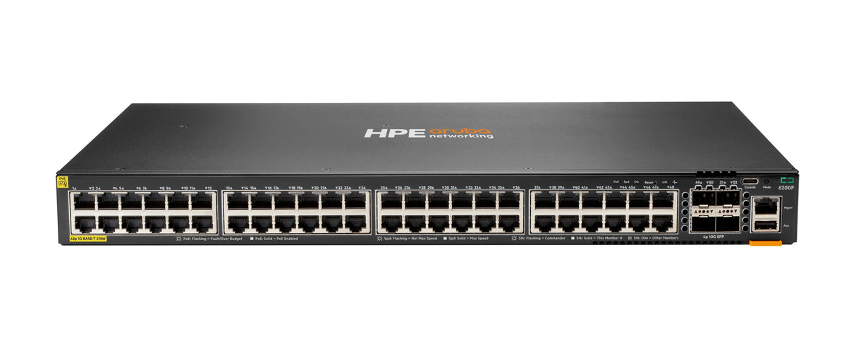 EAN 0190017634166 - HPE Aruba Networking CX 6200F 48G Class-4 PoE 4SFP+ 370W Switch imagen 1