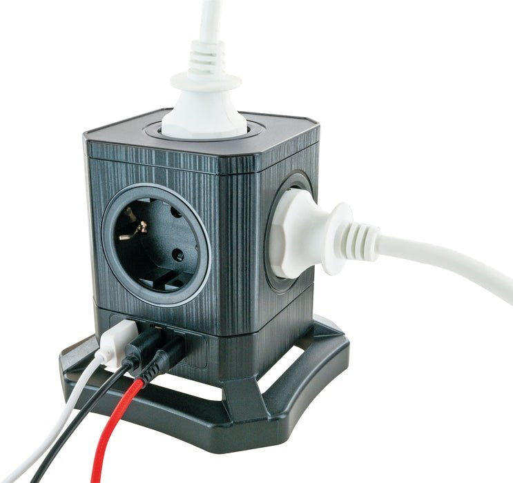 Tomas Schwaiger Power Tower 5 Elementos 7xschuko+2x Usb, 1,8m