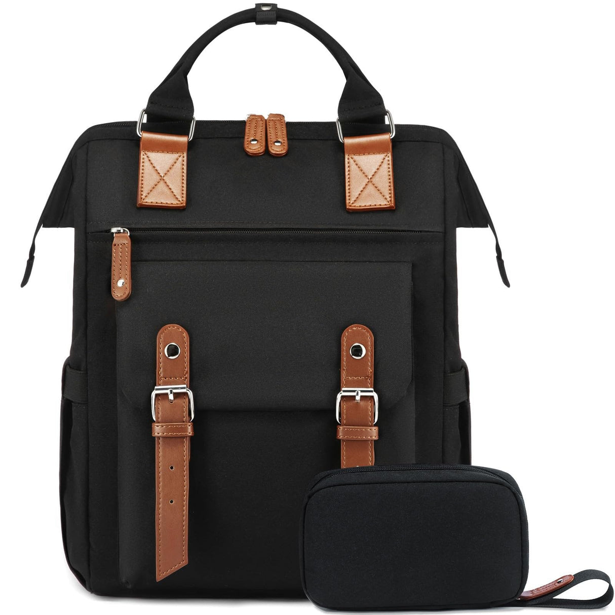 Black Forest Torba Plecak Kabinowy Podrózny 40x30x15 Cm + Kosmetyczka - Km02 Czarny