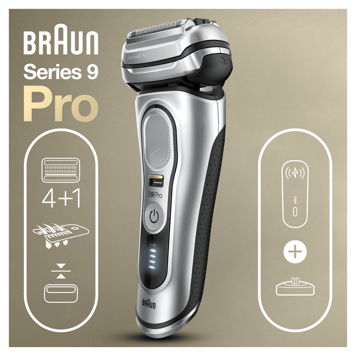 EAN 4210201372578 - Braun Series 9 Pro 81744531 afeitadora Máquina de afeitar de láminas Recortadora Plata imagen 1