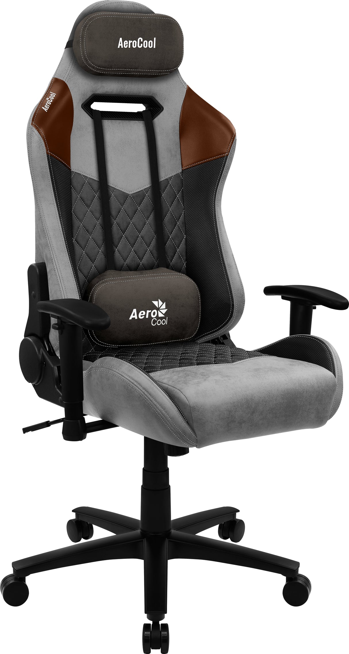 EAN 4710562751154 - Aerocool DUKE AeroSuede Silla para videojuegos universal Negro, Marrón, Gris imagen 2
