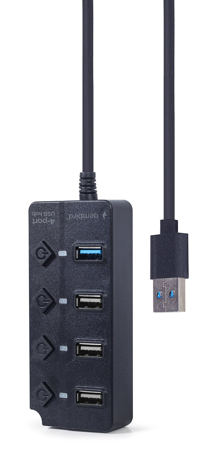 EAN 8716309124645 - Gembird UHB-U3P1U2P3P-01 hub de interfaz 5000 Mbit/s Negro imagen 1