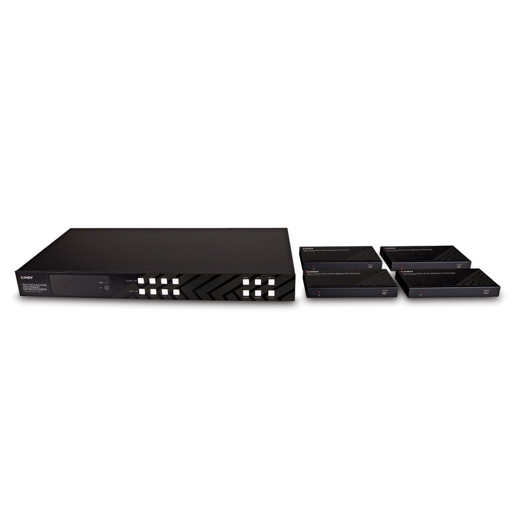 EAN 4002888383455 - Lindy 38345 extensor audio/video Transmisor y receptor de señales AV Negro imagen 5