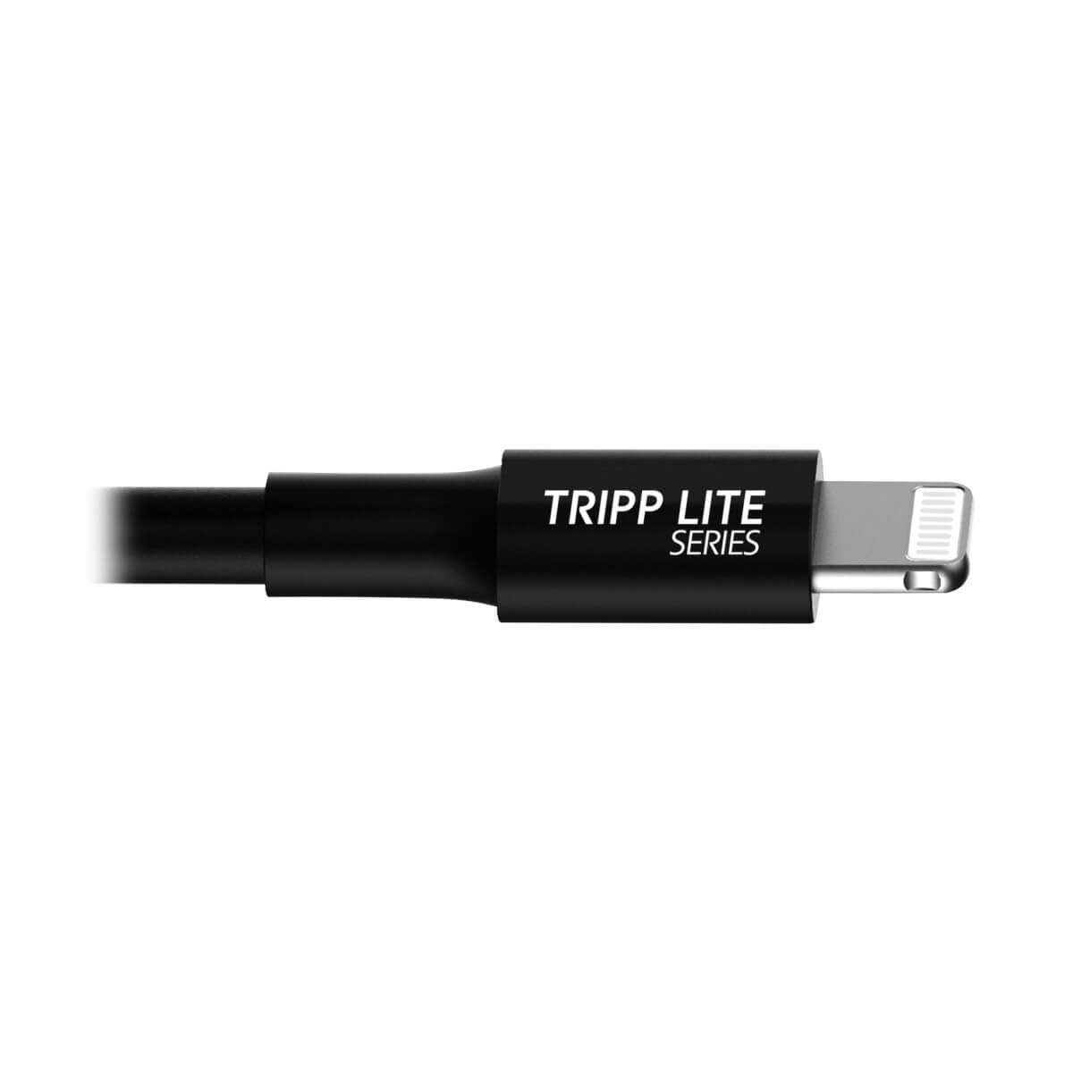 Tripp Lite M100-003-Bk Cable De Sincronización Y Carga Usb A A Lightning, Certificado Mfi - Negro, M/M, Usb 2.0, 0.91 M