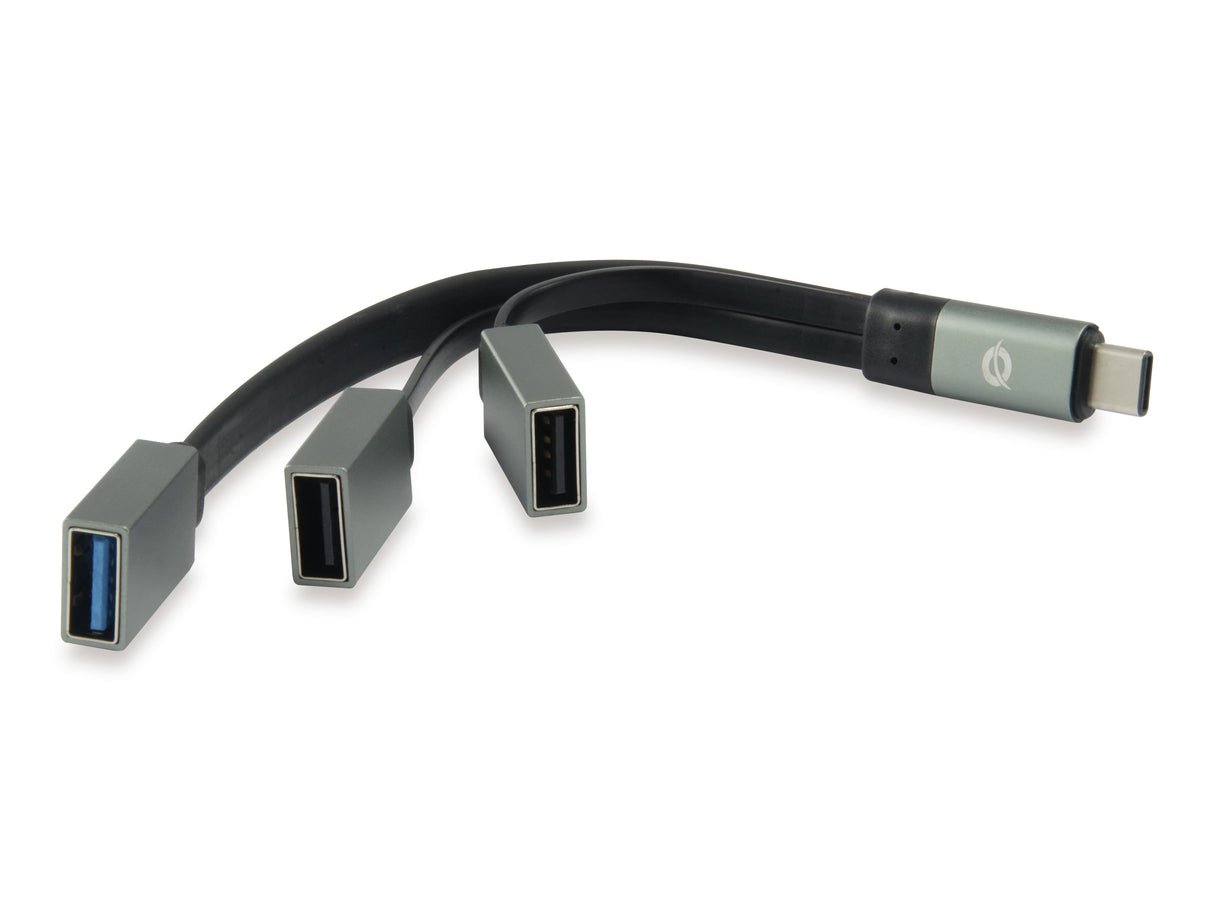 EAN 4015867205082 - Conceptronic HUBBIES01G hub de interfaz USB 3.2 Gen 2 (3.1 Gen 2) Type-C 5000 Mbit/s Gris imagen 1