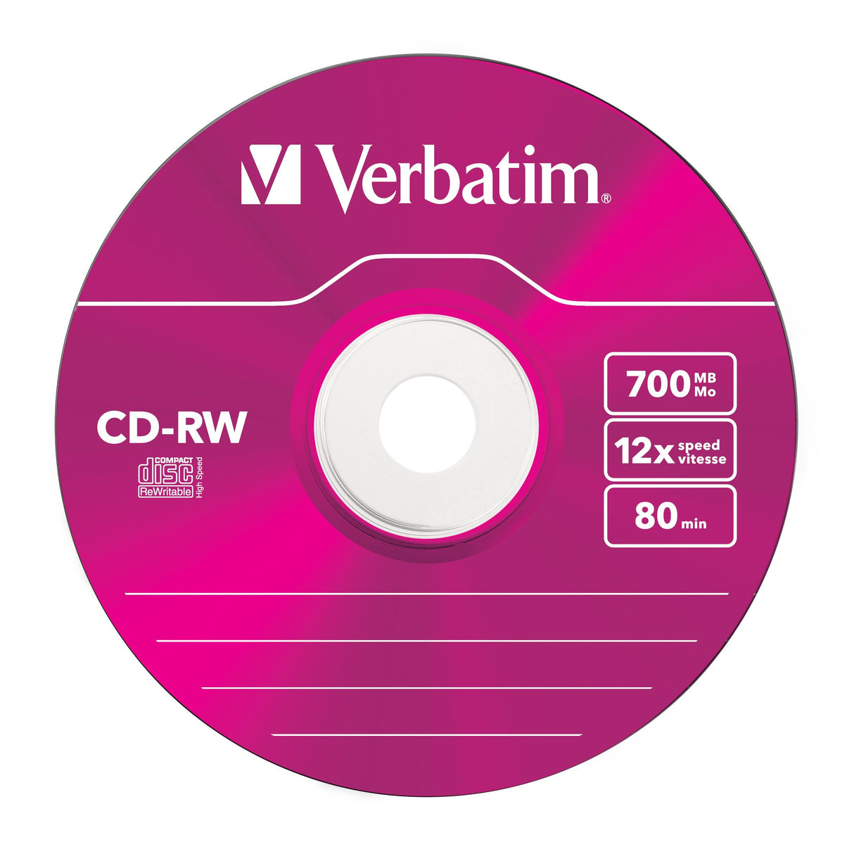 EAN 0023942431671 - Verbatim CD-RW Colour 12x 700 MB 5 pieza(s) imagen 4