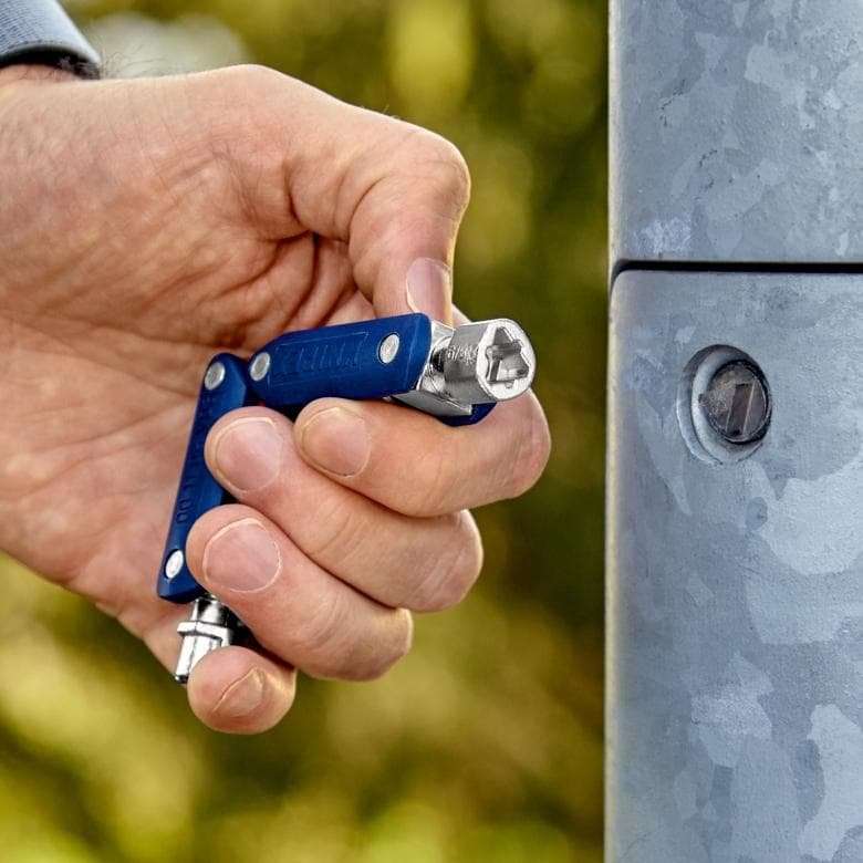 Knipex "Doublejoint" Llave Para Armarios De Control, Llave De Tubo (Azul/Rojo, Longitud Total Del Brazo 97 Mm)