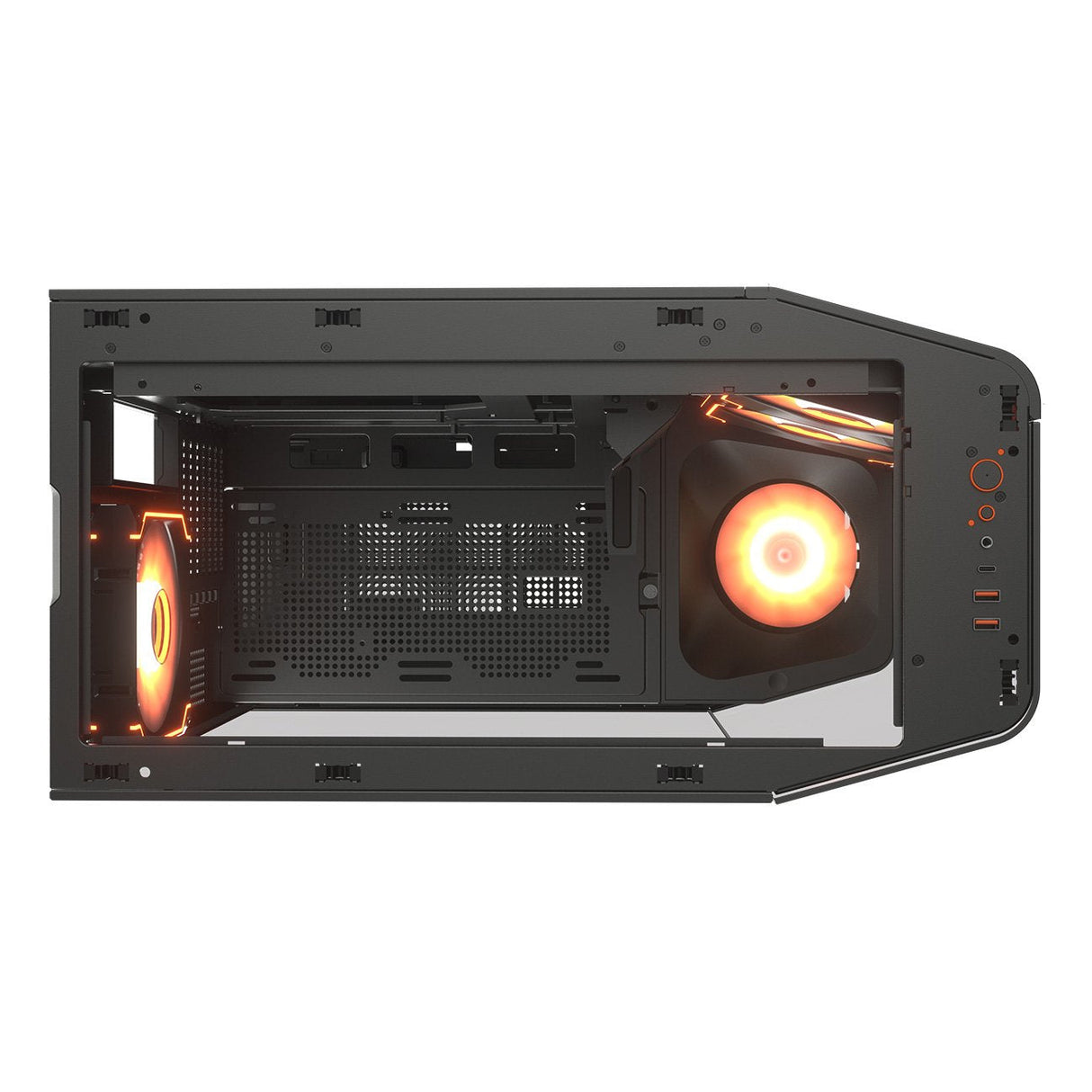 Caja Pc Cougar Semitorre Fv270 Rgb Negro
