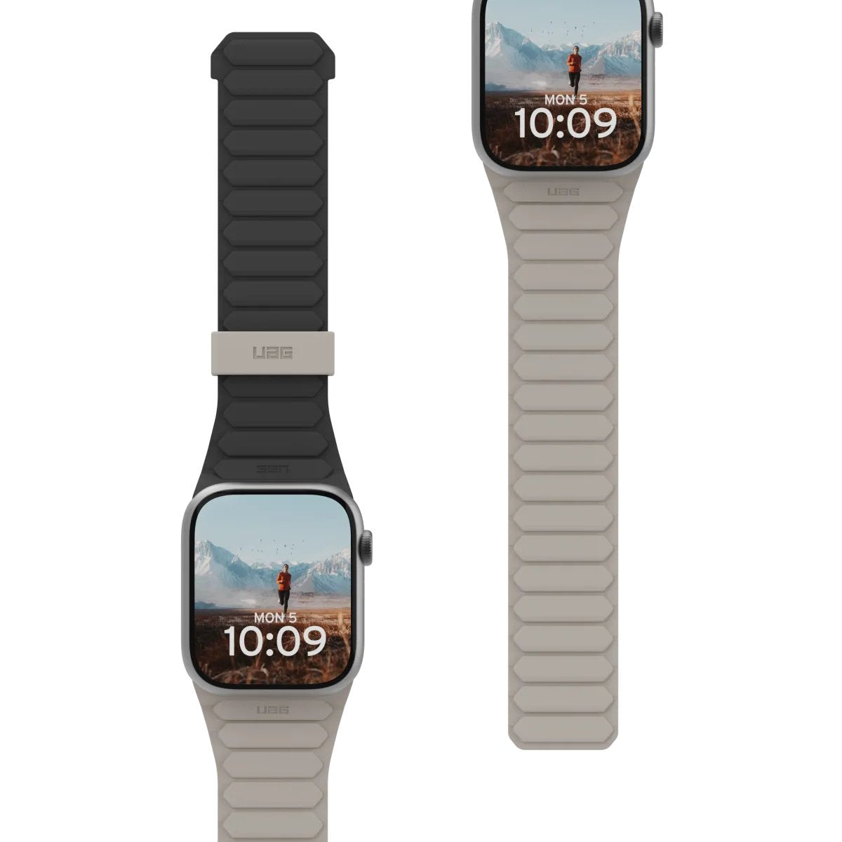 Uag Pathfinder Loop 150 200 Mm Negro Titanio Para Apple Watch Hermès Series 9 Se 3 Series 10 Series 11 Series 9 Ultra 2 Ultra 3