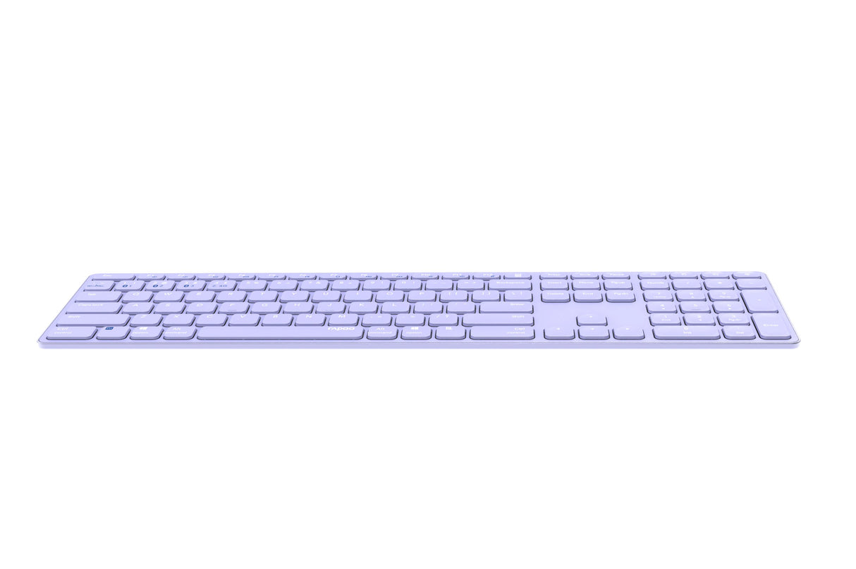 EAN 6940056121585 - Rapoo E9800M teclado Universal Bluetooth QWERTY Púrpura imagen 5