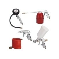 Juego De Aire Comprimido Profesional Einhell , 5 Piezas, Pistola Pulverizadora (Plata/Rojo) 4132720